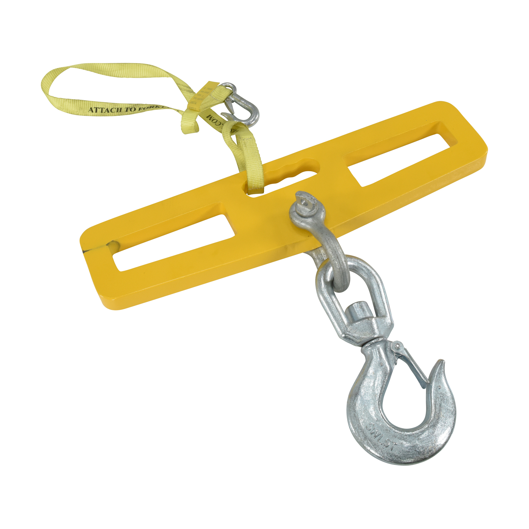 Vestil Fork Truck Hook Plate - Swivel with Latch, 10000-Lb. Load Capacity, Steel, Model# LM-HP10-SL
